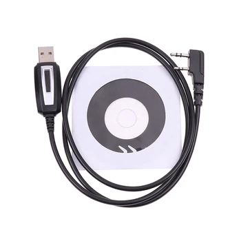 1 Комплект USB-кабеля Для Программирования Baofeng С компакт-диском с Драйверами Для Baofeng UV-5R UV5R 888S Двухстороннее Радио Двойная Рация