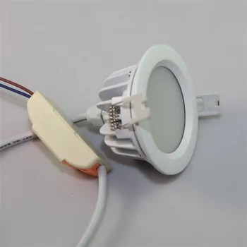1 шт. Светодиодный светильник IP68 мощностью 15 Вт Светодиодный встраиваемый потолочный светильник с регулируемой яркостью Квадратный Круглый светодиодный прожектор для освещения магазина домашней одежды