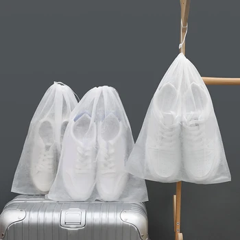 10 шт./компл. Пыльники для обуви, Нетканый пылезащитный шнурок, Прозрачная сумка для хранения, Дорожная сумка, Сумки для обуви, Сушка обуви, Защита обуви