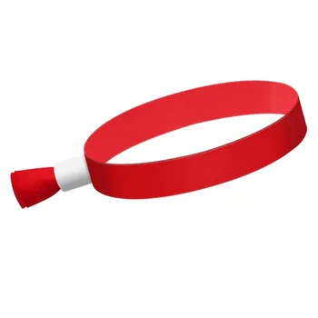 100 шт тканевых браслетов для мероприятий, цветных браслетов для мероприятий, для легкого концертного ремешка (красный)