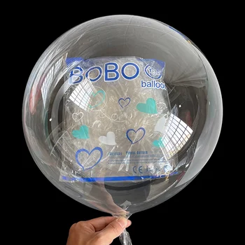 10шт Предварительно растянутых воздушных шаров Bobo 18 20 24 дюймов Прозрачный воздушный шар, украшения для дня рождения, свадьбы, вечеринки