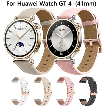 18 мм Кожаный Ремешок Для Huawei Watch GT 4 41 мм Браслет Для Garmin Venu 2S 3S /Vivoactive 4S 3S Smartwatch Ремешок Для Часов