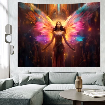 1шт Ангел-богиня, настенный светильник в гостиной, спальне, офисе, Украшение дома, Украшение вечеринки