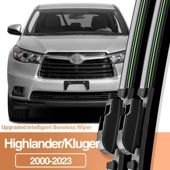 2 шт. для Toyota Highlander Kluger 2000-2023 Щетки стеклоочистителя переднего стекла, аксессуары для окон 2001 2007 2019 2020 2022