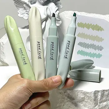 4 цвета/Набор маркеров Morandi Color Morandi Маркеры ключевых точек с двойной головкой флуоресцентная ручка Маркировочная ручка