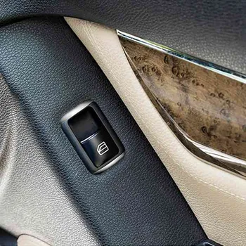 4 шт. Наклейки на кнопки переключения блокировки дверного сиденья автомобиля, Накладка для Mercedes Benz C E Class GLK GL ML W204, Аксессуары