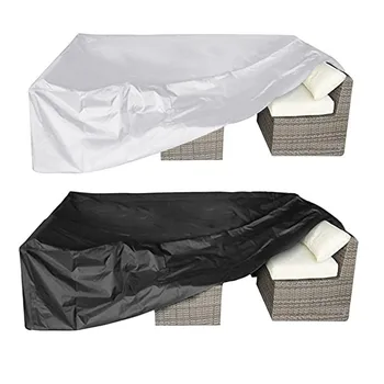 420D черная ткань Оксфорд чехол для дивана водонепроницаемый чехол для уличной мебели во дворе пылезащитный чехол от дождя