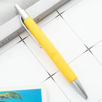 50 шт Бизнес-подарочная ручка с красочным клеевым спреем Шариковая ручка для рекламы прессы для гостиничной конференции Рекламная ручка