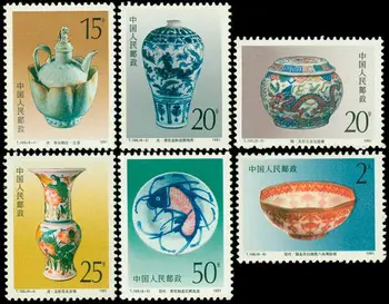 6 шт./компл. Новая марка Почты Китая 1991 T166 Фарфоровые марки Цзиндэчжэнь MNH