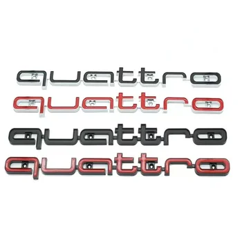 ABS Эмблема Передней Решетки Радиатора Автомобиля для Audi Quattro Логотип A3 A4 A5 A6 A6L A7 A8 Q3 Q5 Q7 S3 S4 S5 RS3 RS4 RS6 Аксессуары Для Значков