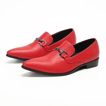 Batzuzhi/ Модная мужская обувь ручной работы, кожаные модельные туфли, мужские вечерние и свадебные туфли с острым носком, большие размеры 38-46!