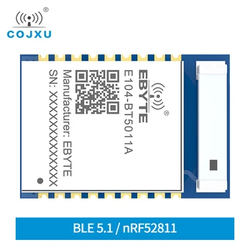 E104-BT5011A nRF52811 Беспроводной Модуль BLE UART 2,4 ГГц Малый Размер 4dBm Диапазон 70 м 3,3 В Керамическая Антенна BLE5.0 Для Передачи данных