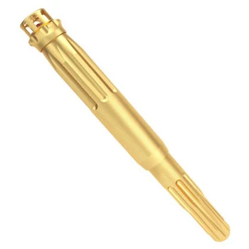 Fuliwen 015 Металлическая Золотая Алюминиевая Вращающаяся Ручка Ruby Pen Top Fountain Pen 0.38 мм F/ EF С Наконечником Для Письма Подарок