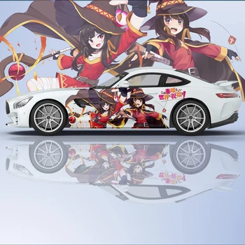 KonoSuba Kono Subarashii Sekai ni Shukufuku wo Data Admin аниме наклейки для автомобилей с измененной графикой на боковой стороне наклейки для гоночных автомобилей