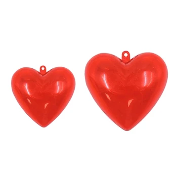 KX4B 10шт Элегантный футляр для хранения ювелирных изделий на День Святого Валентина в форме сердца