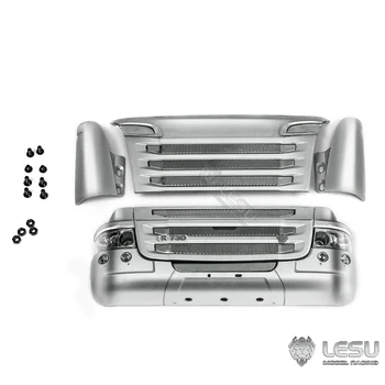 LESU Metal R730 Комплект Переднего Бампера с Сеткой для 1/14 Радиоуправляемого Тягача R470 R620 DIY Model Модернизированные Детали TH23156