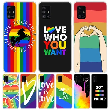 Love Is Love ЛГБТ-Радуга Для Samsung Galaxy A52 A53 A54 A12 A13 A14 A22 A23 A24 A32 A33 A34 Чехол для телефона A02S A03S A04S A42 A72