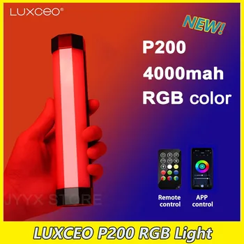 LUXCEO P200 RGB Light Photography Light Tube Водонепроницаемый Портативный Телефон Приложение Для Дистанционного Управления Светом Для Tiktok Video Vlog
