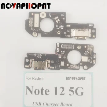 Novaphopat для Redmi Note 12s/Note 12 5G USB док-станция, порт для зарядки, разъем для зарядного устройства, плата для гибкого кабеля микрофона