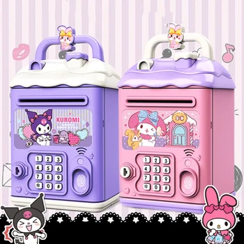 Sanrio Kuromi Hellokitty Cinnamoroll Детская Копилка Для девочек 2023 Новый Ящик с паролем Большой емкости Только для копилки для мальчиков