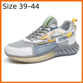 Xiaomi, Модные сетчатые дышащие кроссовки, мужская повседневная обувь для бега, нескользящая эластичная теннисная мужская обувь, Размер 39-44