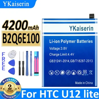 YKaiserin 4200mAh B2Q6E100 Сменный аккумулятор для телефона HTC U12 Life U12life (не для U12) Batterie + наборы инструментов для ремонта