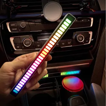 Автомобильная светодиодная подсветка с красочным управлением звуком для Toyota RAV4 Corolla Yaris corolla vios land cruiser