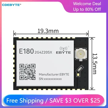 Беспроводной модуль Zigbee 3.0 20dBm Самоорганизующаяся Сеть CDEBYTE E180-2G4Z20SX С Низким энергопотреблением Промышленная СЕТКА XBEE SMD