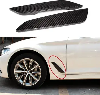 Боковая вентиляционная накладка на крыло из углеродного волокна для BMW 5 серии G30 2017 2018 2019 2020 2021 Внешние Аксессуары Вентиляционные отверстия для капота 2 шт./компл.