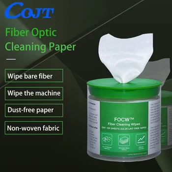 Бумажные салфетки для очистки волокон, непыляемая платформа, волоконно-оптические салфетки с низким содержанием ворса, бумага для очистки оптического волокна, инструменты FTTH