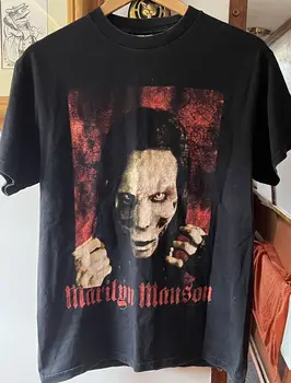винтажная футболка 2000 года Marilyn Manson Ape of God из 100% хлопка TT6852