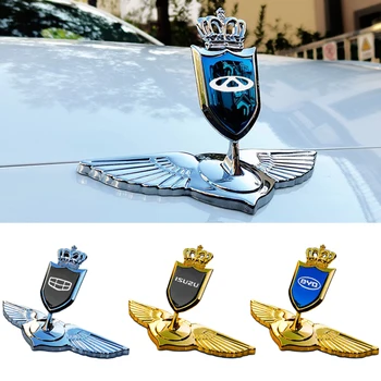 Высокое качество для Ssangyong Модифицированный металлический 3D стоящий автомобиль Наклейка с эмблемой переднего капота Угловые крылья Эмблема значок Специальный логотип капота