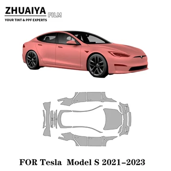 Для Tesla Model S, полностью защитная пленка для краски PPF 8mil 2021 2022 2023, пленка для кузова автомобиля