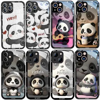 Жидкое Стекло Cute Panda Play Guitar Couqe Чехол Для Huawei P30 40 Lite Pro Nova 5t 7se Honor 90 Lite 5G Y9 Prime 2019 Горячая Крышка