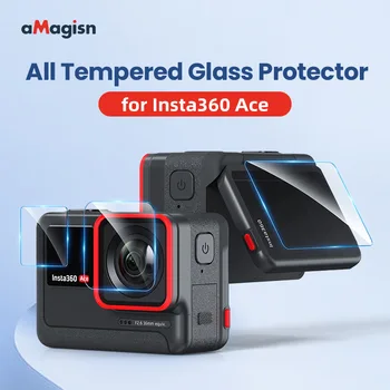 Защитная пленка из закаленного стекла aMagisn, аксессуары для спортивной камеры с полным покрытием HD для Insta360 Ace