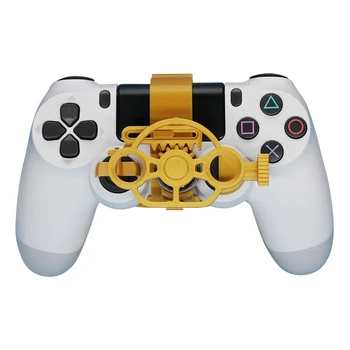 Игровое гоночное колесо Мини-рулевой игровой контроллер для Sony Playstation PS4 Аксессуары с 3D-принтом
