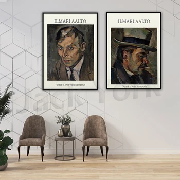 Илмари Аалто Портрет художника Карнакоски| Художественный плакат для декора стен | Художественный холст| Принт на стену| Печать плаката