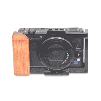 Каркас камеры Деревянная ручка для Sony ZV1 Корпус расширения камеры Каркас фотостабилизатора Быстроразъемная рамка Корпус