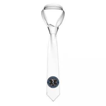 Классические галстуки Emt Star Of Life для вечеринок, изготовленные на заказ, мужские Галстуки для парамедиков