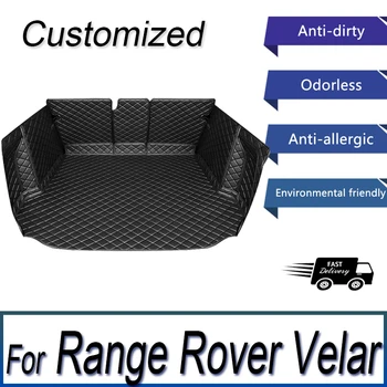 Коврик для багажника автомобиля Land Rover Range Rover Velar 2017 2018 2019 2020 ковер для грузового лайнера, аксессуары для интерьера, чехол