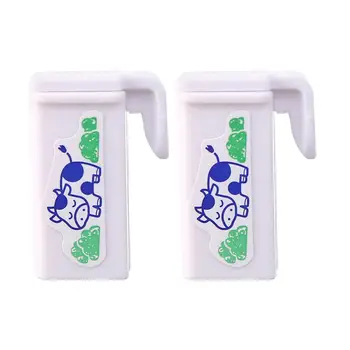 Коробки для молока Герметичные Зажимы Зажим Для Запечатывания Коробки Упакованный В Коробку Зажим Для Напитков Закуска Пластиковая Коробка Для Молока В Японском Стиле Зажим Для Уплотнения Домашнего Аксессуара