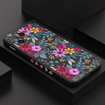Красивые Цветы Чехол Для Телефона Xiaomi Mi 14 13 13T 12 12X 12T 12S 11 11T Ultra 10 10T 9T 9SE 8 Pro Lite Жидкий Силиконовый Чехол