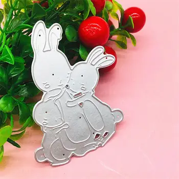Кролики Для резки металла, штамповка из декоративной бумаги 