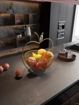 Легкая Роскошная изысканная корзина для фруктов Украшение стола в домашней гостиной Креативная современная минималистичная корзина для хранения фруктовых тарелок