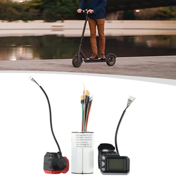 Легкий и долговечный электрический самокат-велосипед с рамой из углеродного волокна с удобным ЖК-монитором и набором тормозов