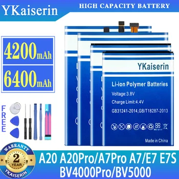 Литий-ионный Аккумулятор YKaiserin Для Blackview A20 A7 BV4000 Pro A20Pro A7Pro BV4000Pro BV5000 E7 E7S Smart Mobile Phone Batteria