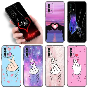 Любовь на Пальце Kpop Чехол Для Телефона Xiaomi Redmi Note 5 6 9T K20 K40 K50 Pro 7A 8A 9A 9C 9i 10A 10C A1 S2 TPU Черный Чехол