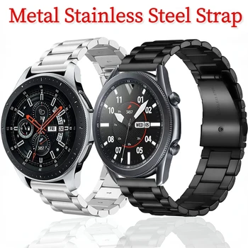 Металлический ремешок 18 20 22 мм для Huawei Watch GT/2/3/ Pro браслет из нержавеющей стали для Huawei Watch 46 мм 42 мм/Samsung Watch 3/4/5 Ремешок