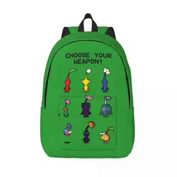 Милый мультфильм Пикмин для подростков, школьный рюкзак для школьников, подарок для колледжа средней школы