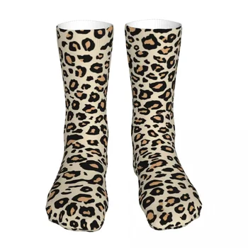 Модные носки, мужские и женские новинки, носки с леопардовым животным принтом, носки с рисунком больших кошек, весна-лето, осень-зима